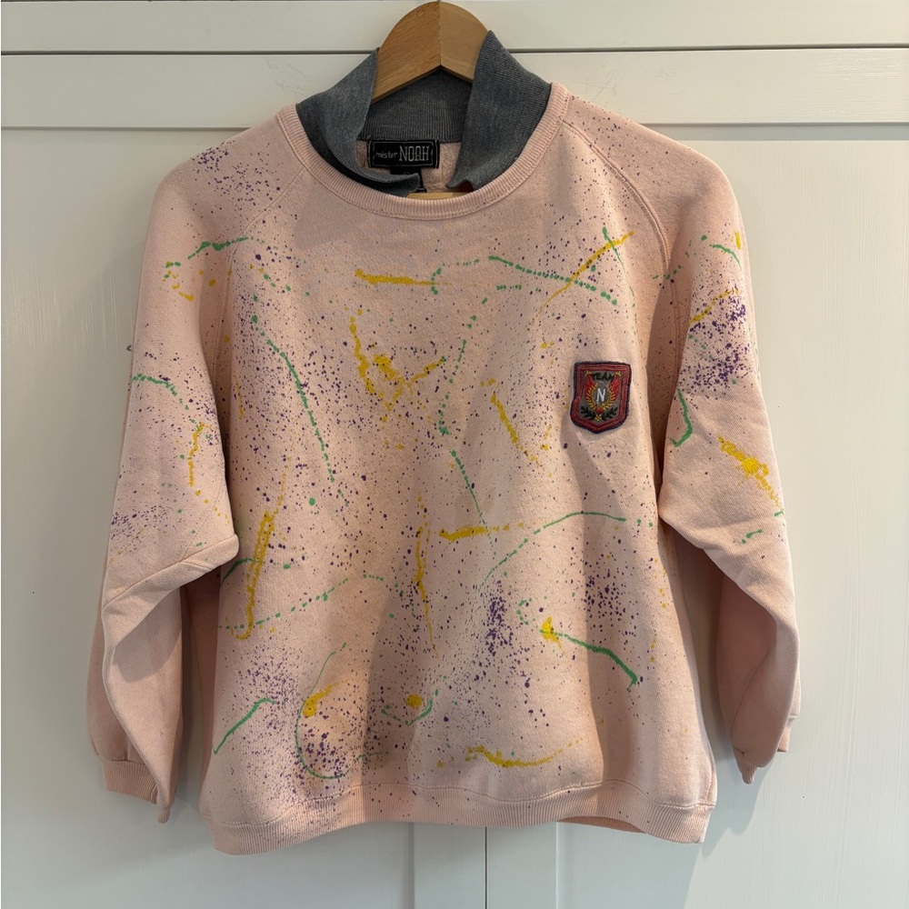 Vintage 80s Mr. Noah splatter sweatshirt